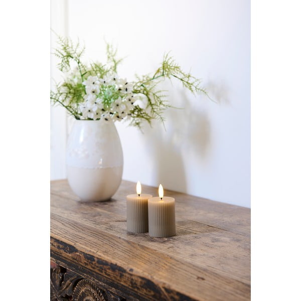 LED svíčky v sadě 2 ks na USB (výška 6,5 cm) Smilla – Sirius-image-1