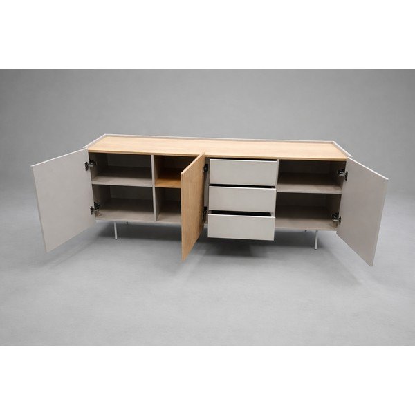 Béžová komoda dekor dub 180x78x45 cm Otto - II. jakost – Teulat-image-2