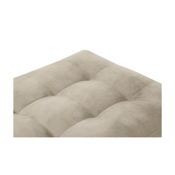 Béžová sametová podnožka Milo Casa Santo-image-3