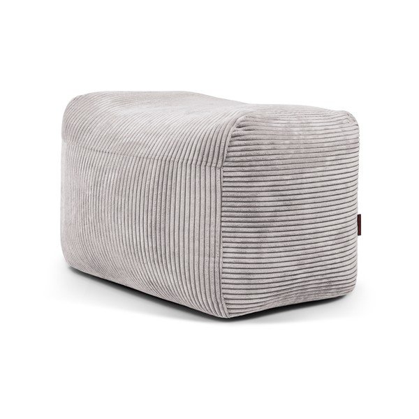 Světle šedý manšestrový sedací vak Plus 70 Lounge – SLOWDOWN