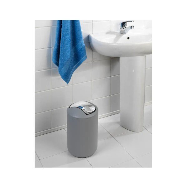 Šedá plastová sada doplňků do koupelny Brasil – Wenko-image-1