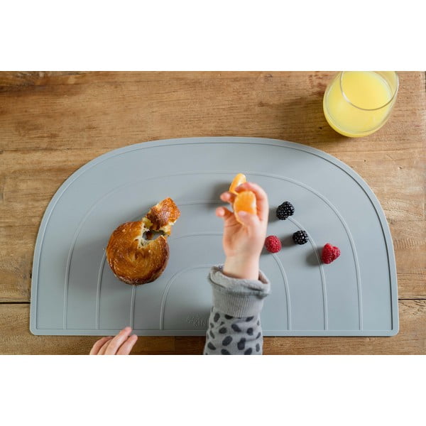 Modré silikonové prostírání Kindsgut Rainbow, 47 x 26 cm-image-1