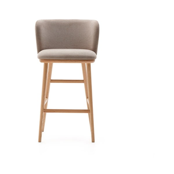 Světle hnědá barová židle (výška sedáku 65 cm) Ciselia – Kave Home-image-4