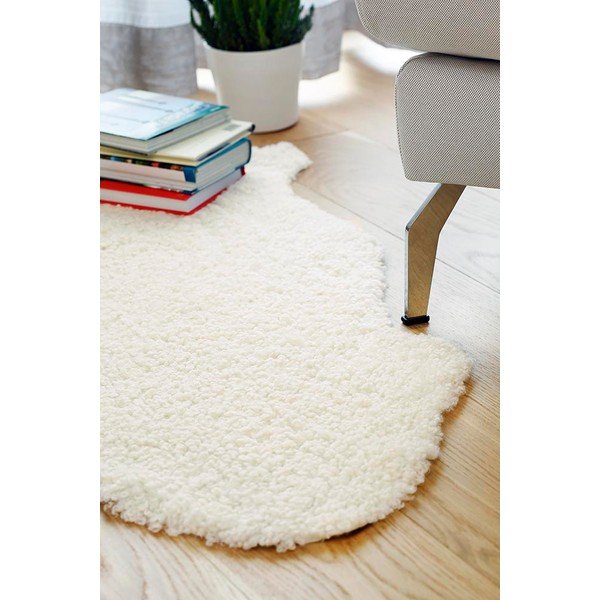 Bílá ovčí kožešina 90x60 cm - Narma-image-1