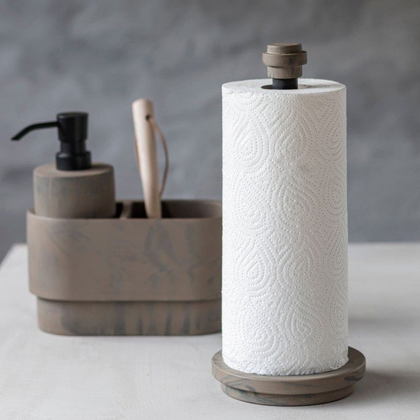Kamenný držák na kuchyňské utěrky ø 13 cm Attitude – Mette Ditmer Denmark-image-4