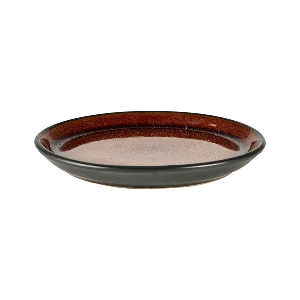 Černý/jantarový dezertní  talíř z kameniny ø 17 cm Gastro Black/Amber – Bitz-image-3
