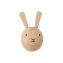 Nástěnný háček z bukového dřeva v přírodní barvě Rabbit – OYOY Mini