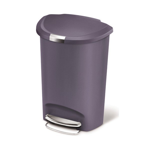 Pedálový koš na odpadky Roundes, 50 l fialový