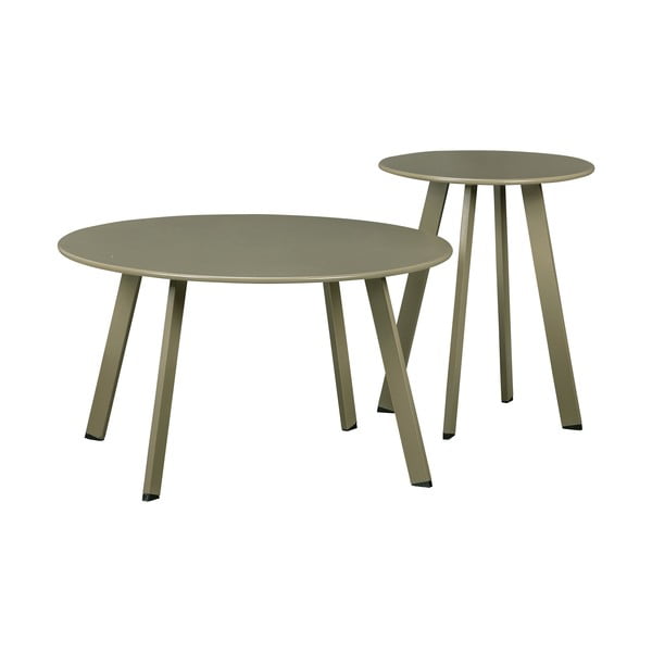 Zelený železný zahradní konferenční stolek WOOOD Fer, ø 40 cm-image-2