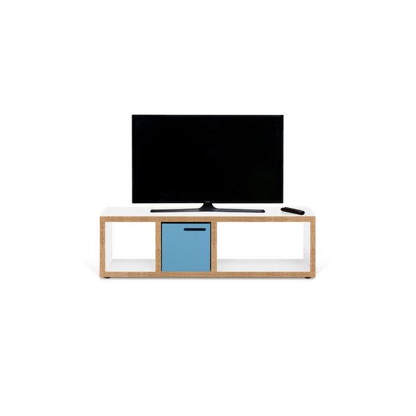 TV stolek v bílo-přírodní barvě 150x45 cm Berlin – TemaHome-image-4