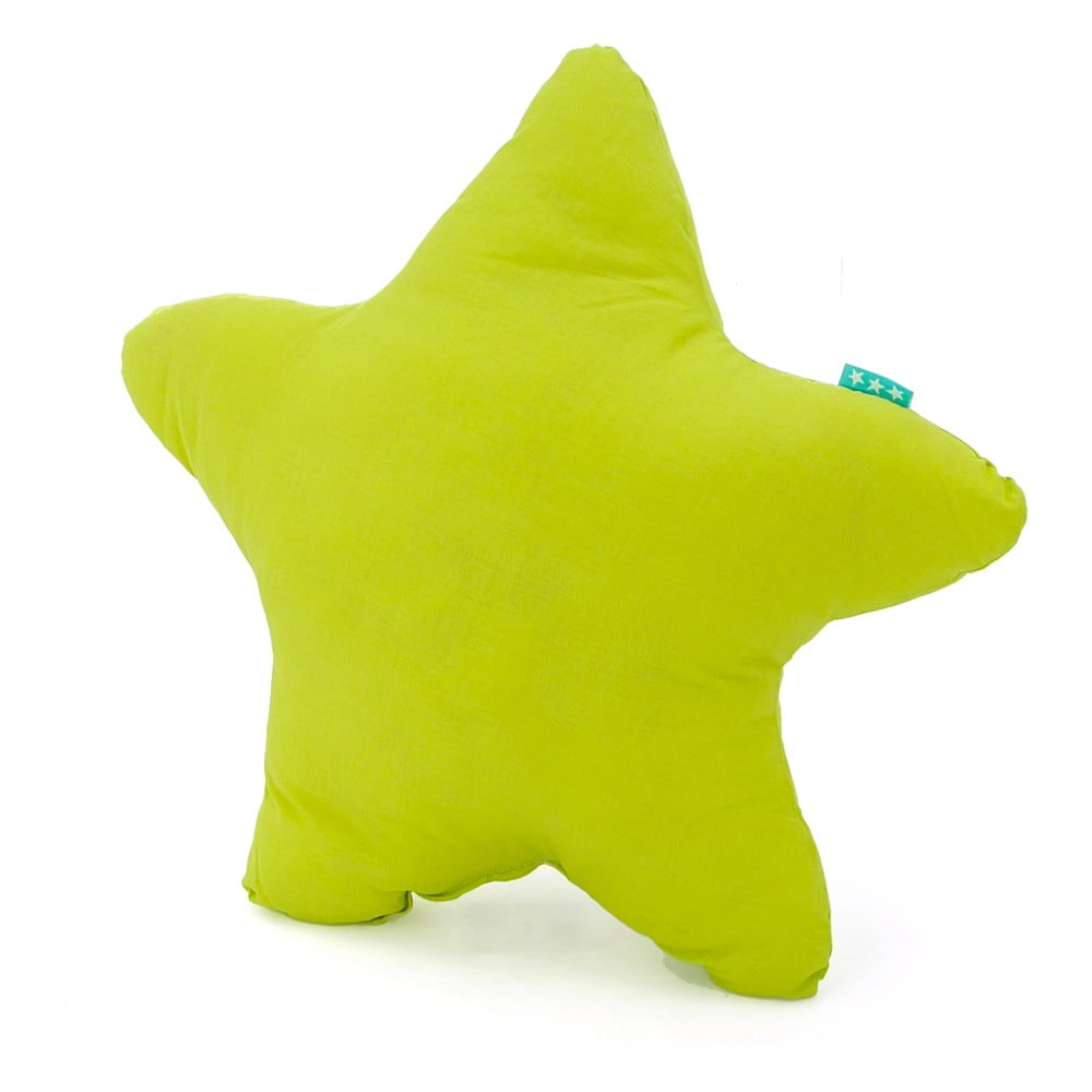 Zelený bavlněný polštářek Happy Friday Basic Estrella Green, 50 x 50 cm