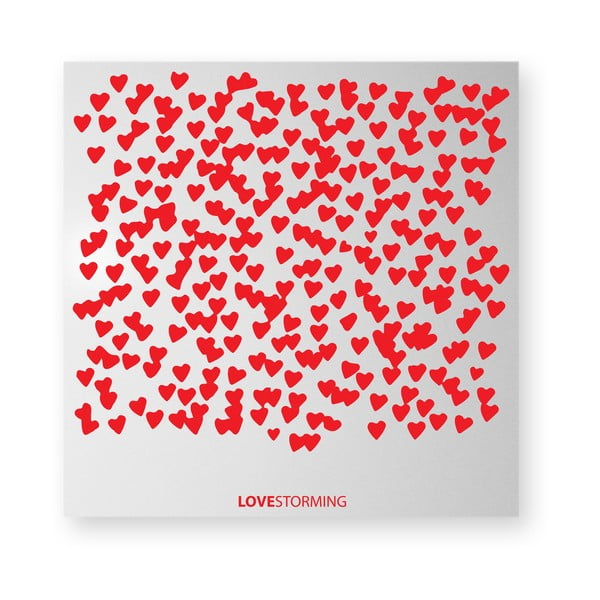 Magnetická tabule dESIGNoBJECT.it Lovestorming, 50 x 50 cm -image-3