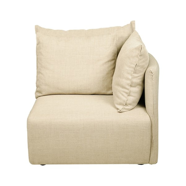 Krémový modul pohovky (pravý roh) Dune – TemaHome