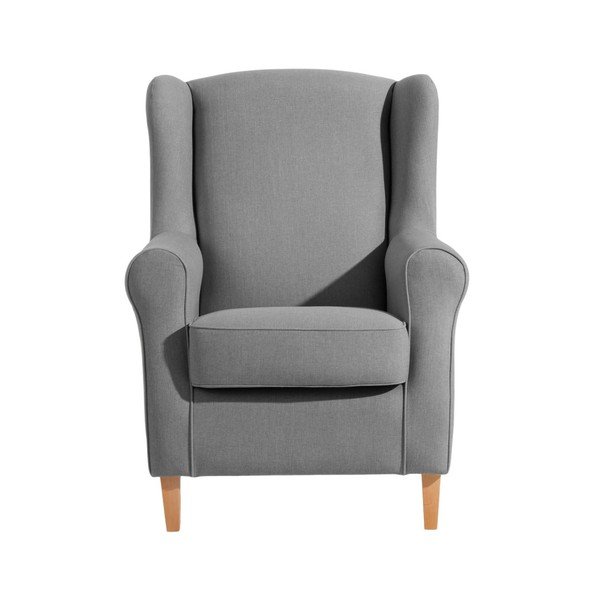 Šedé křeslo ušák Max Winzer Lorris Gray-image-1