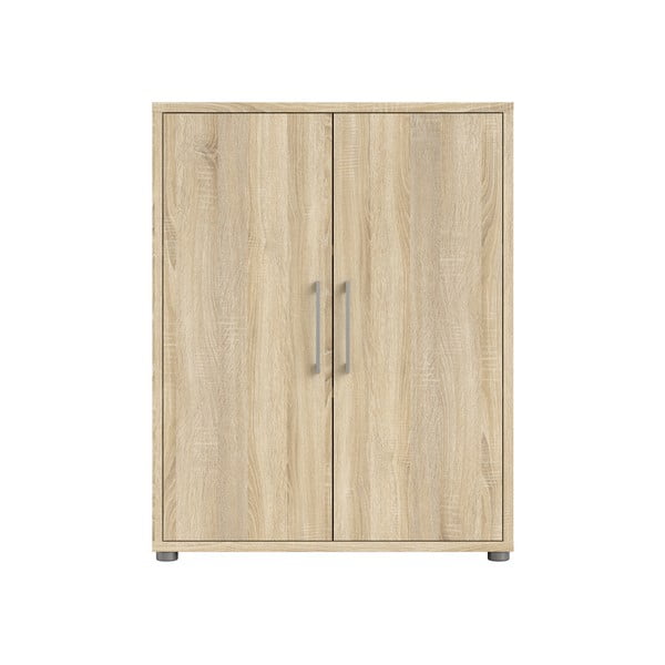 Modulární knihovna v dekoru dubu v přírodní barvě 89x113 cm Prima – Tvilum-image-2