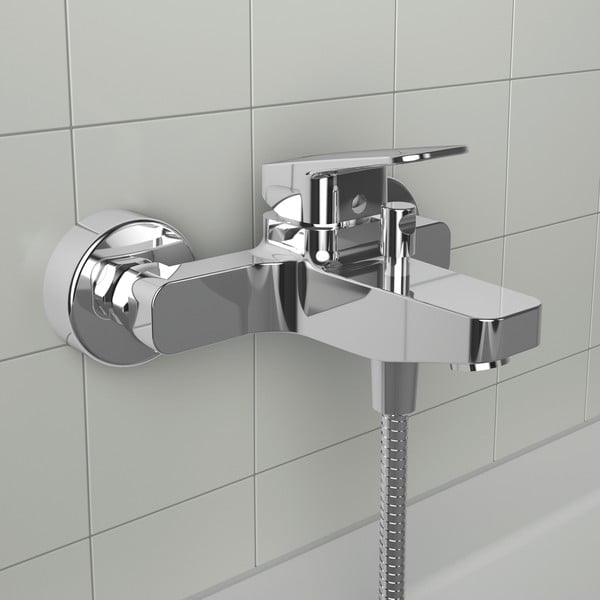 Vanová nástěnná baterie v leskle stříbrné barvě Ceraplan – Ideal Standard-image-1