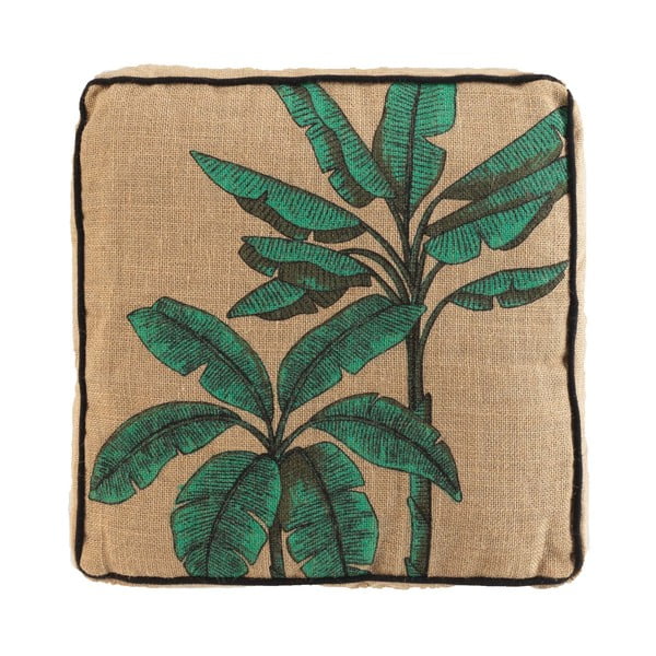 Zelený/hnědý polštář na sezení Balinesia – douceur d'intérieur-image-2