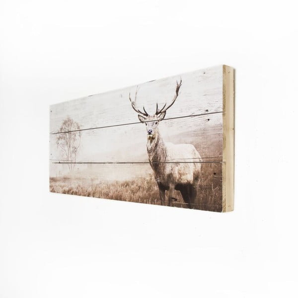 Dřevěný obraz Graham & Brown Stag, 70 x 30 cm-image-2
