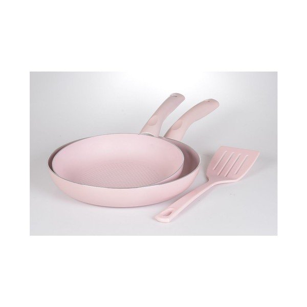 Set 2 pánví a špachtle Pastel Pink