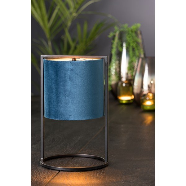 Černo-tmavě modrá stolní lampa (výška 35 cm) Santos – Light & Living-image-1