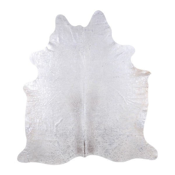Pravá hovězí kůže Arctic Fur Silver Puro, 206 x 190 cm