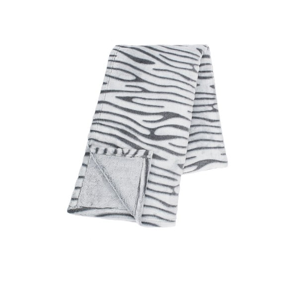 Světle šedá mikroplyšová deka Tiseco Home Studio Stripes, 130 x 180 cm
