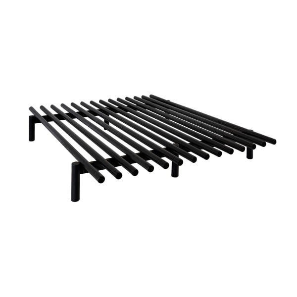 Černý rám postele z borovicového dřeva Karup Design Pace Black, 140 x 200  cm