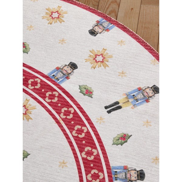 Červený kulatý koberec s vánočním motivem ø 160 cm Toy's Delight Nutcracker – Villeroy&Boch-image-3