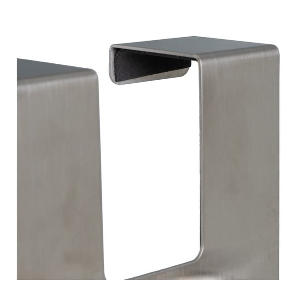 Kovový věšák na dveře v matně stříbrné barvě 13 cm – Casa Selección-image-3