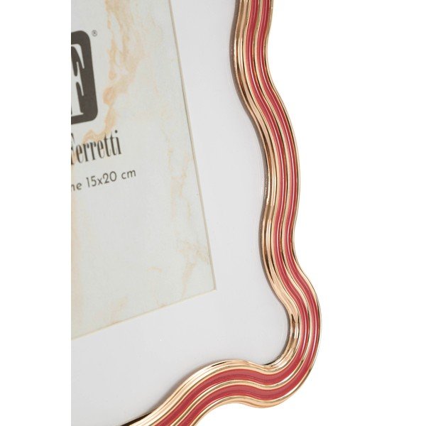 Červený/ve zlaté barvě kovový/skleněný stojací rámeček 17,5x22,5 cm Elizabeth – Mauro Ferretti-image-3