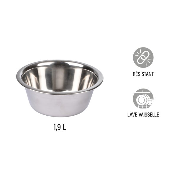 Miska pro psa z nerezové oceli ø 25 cm – Love Story-image-1