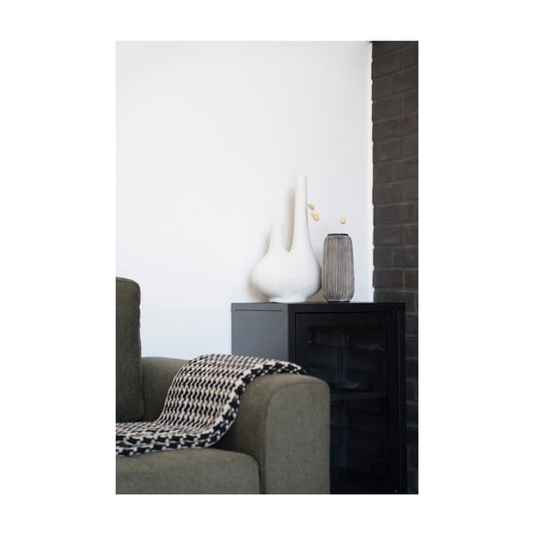 Černo-bílá váza z kamene (výška 20 cm) – House Nordic-image-3