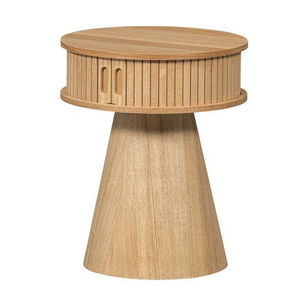 Noční stolek v dekoru borovice v přírodní barvě Karri – WOOOD-image-2