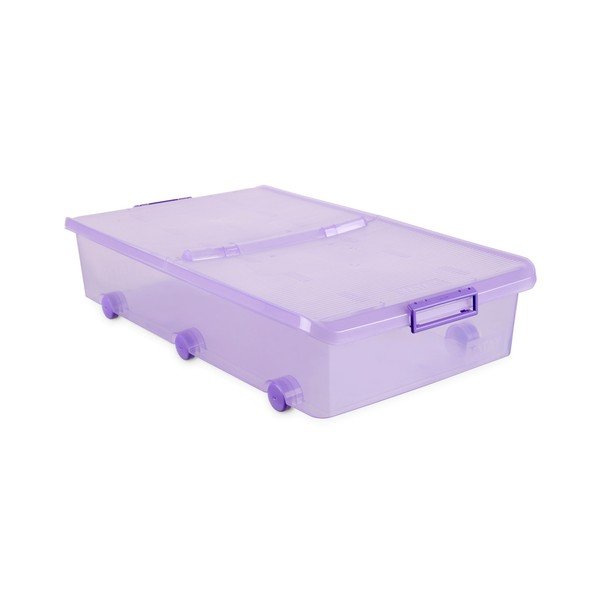 Fialový úložný box pod postel na kolečkách Ta-Tay Storage Box