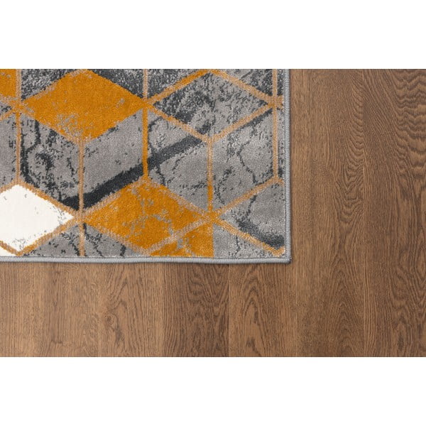 Koberec v okrově žluté a šedé barvě 200x280 cm Soft – FD-image-3