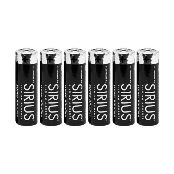 Alkalické baterie 6 ks DecoPower – Sirius