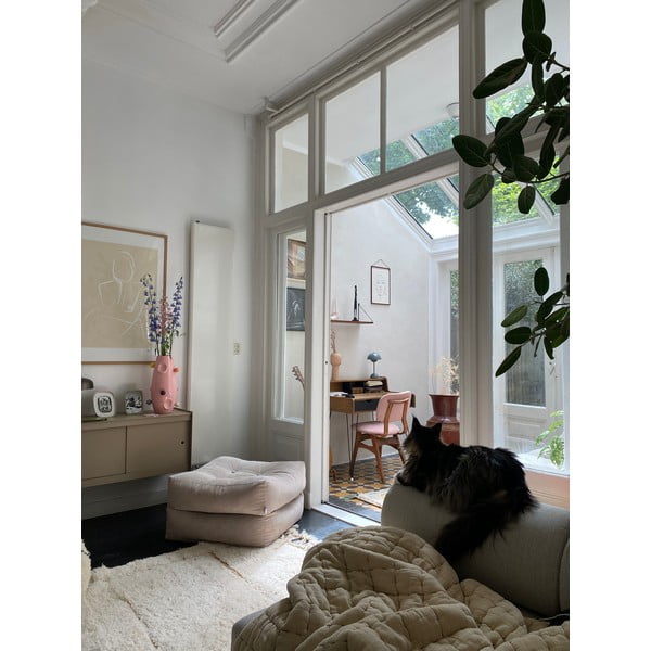 Manšestrový sedací puf Karup Design More Seaweed-image-4