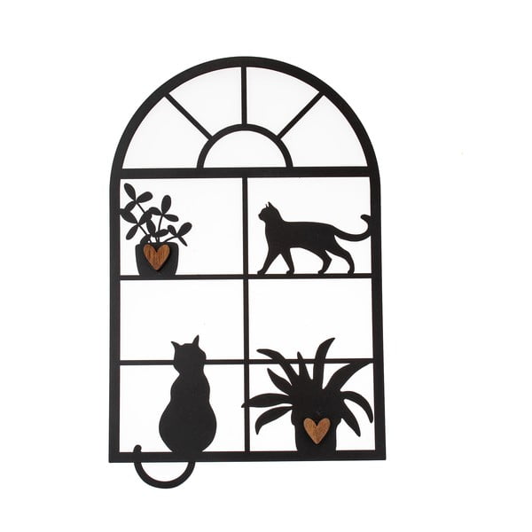 Kovová nástěnná dekorace 30x48 cm – Dakls