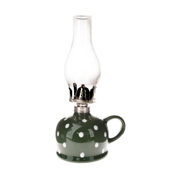 Keramická petrolejová lampa (výška 28 cm) – Dakls
