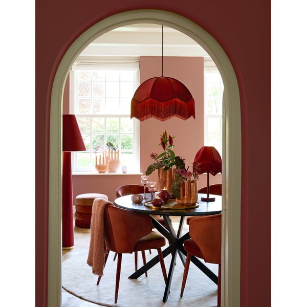 Světle červená čalouněná jídelní křesla v sadě 2 ks Kosaka – Light & Living-image-1