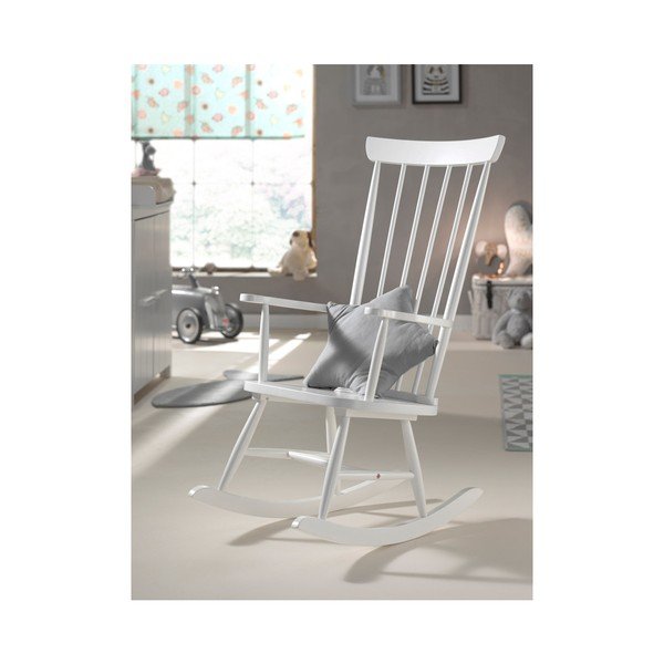 Bílé houpací křeslo Vipack Rocky-image-1
