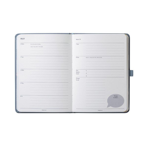 Plánovací diář Busy B Goals Diary Periwinkle-image-3