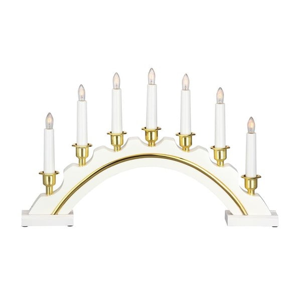 světelná dekorace s vánočním motivem v bílo-zlaté barvě Celine – Markslöjd