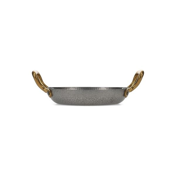 Servírovací kovový talíř ve stříbrné barvě ø 18 cm Serve – BonBistro-image-2