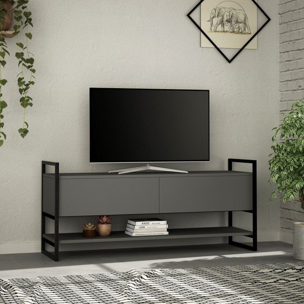 Antracitový TV stolek Metola Anthracite-image-1