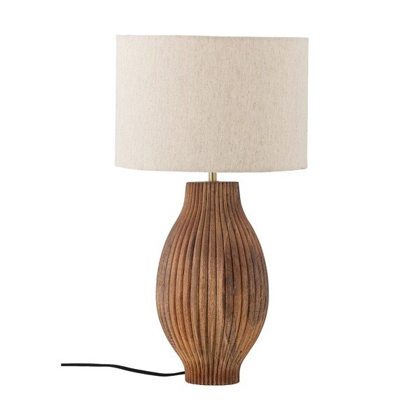Stolní lampa v přírodní barvě s textilním stínidlem (výška 53 cm) Karelia – Bloomingville