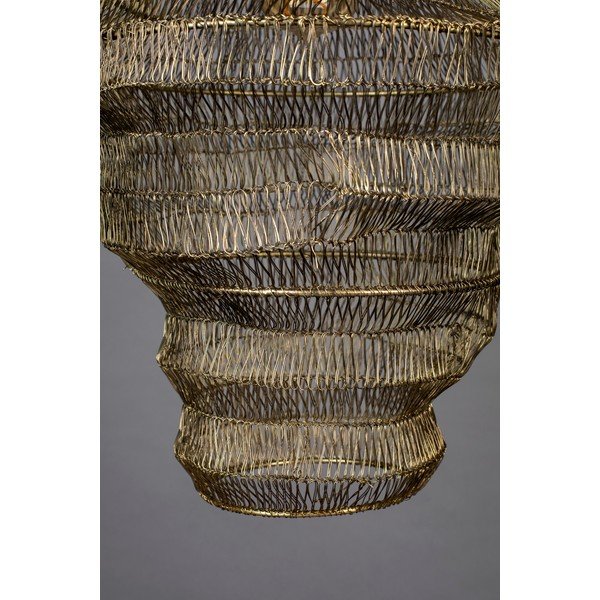 Závěsné svítidlo ve zlaté barvě s kovovým stínítkem 36x36 cm Luca - Dutchbone-image-2