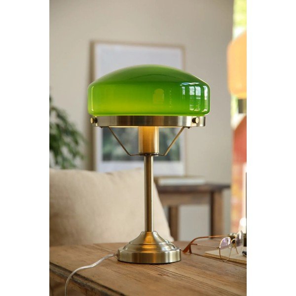 Zelená/v mosazné barvě stolní lampa (výška 39 cm) Aurelia – Markslöjd-image-1