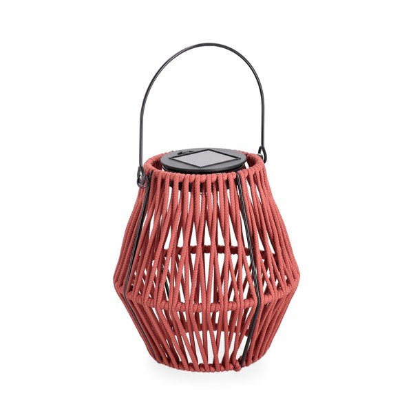 Červená solární LED lucerna (výška 17 cm) Juny – Yes Everyday