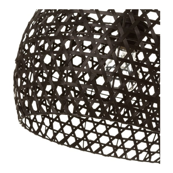 Černé bambusové stropní svítidlo s bambusovým stínidlem ø 35 cm – Casa Selección-image-2